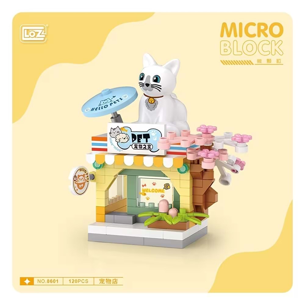 Loz 8601 Mikro Blok Çanta Pet Shop