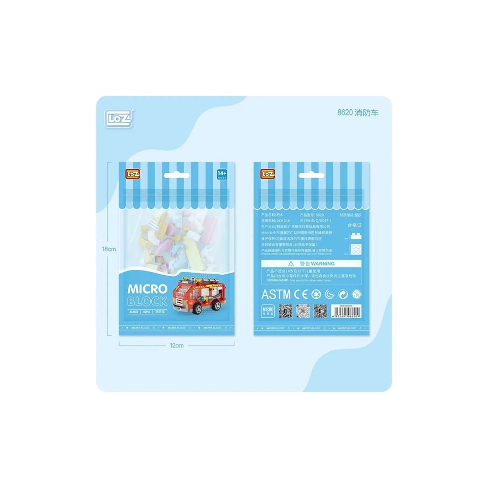 Loz 8620 Mikro Blok Torbalı Itfaiye Aracı