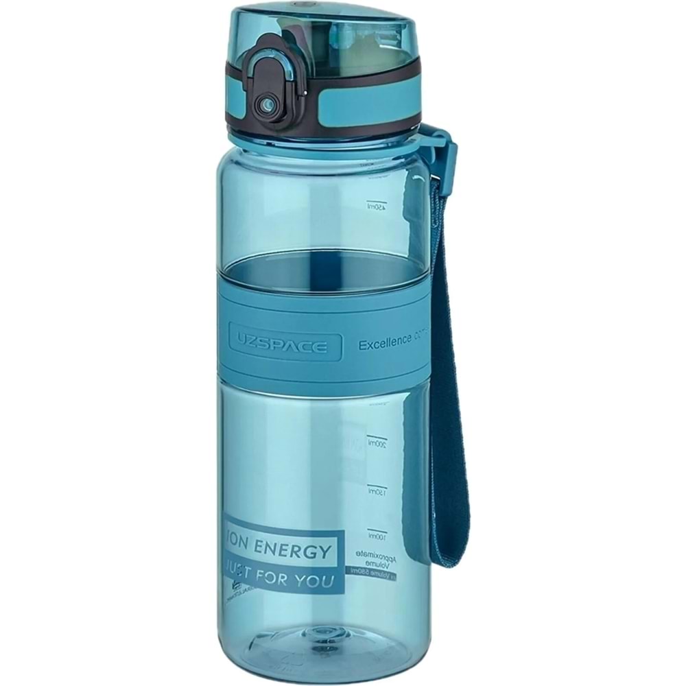 Uzspace 500 ml Orta Boy Silikon Gövde Tritan Su Matarası