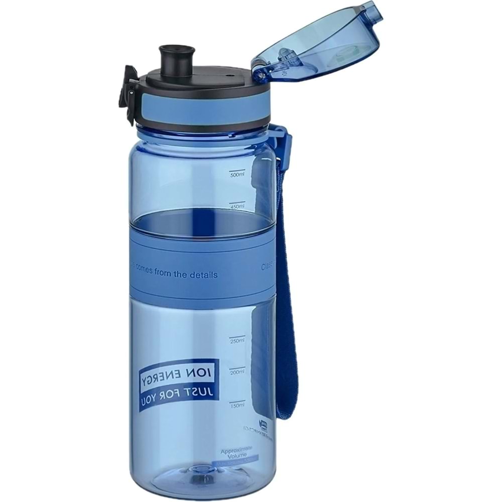 Uzspace 500ml Orta Boy Silikon Gövde Tritan Su Matarasıı