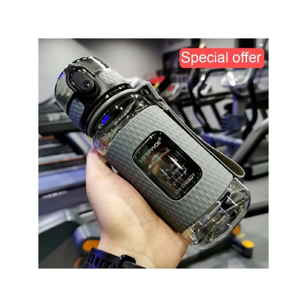 Uzspace Matara 400ml Çocuk Tritan Su Matarası Silikon Korumalı Kaydırmaz Gövde