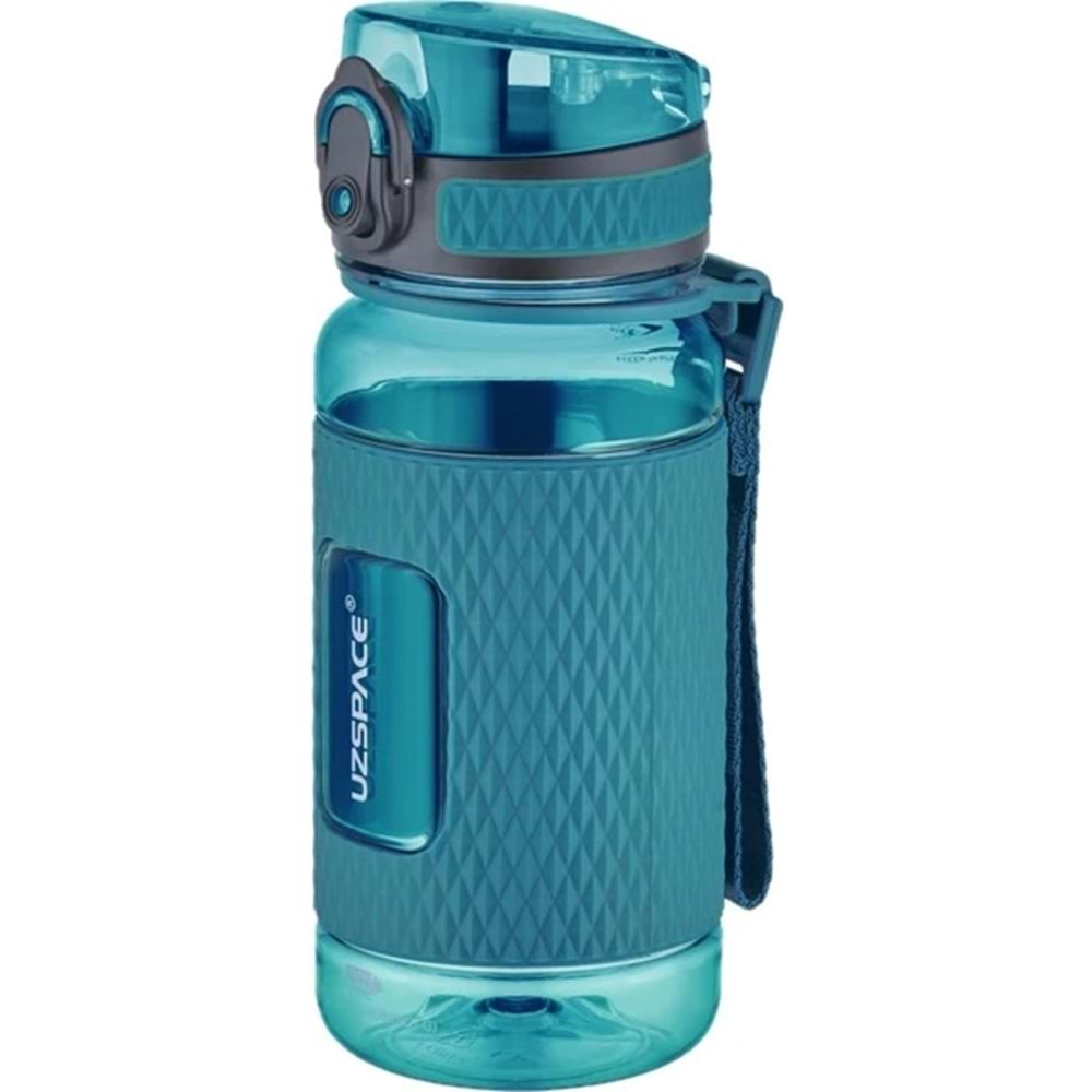 Uzspace F 400ml Çocuk Tritan Su Matarası Silikon Korumalı Kaydırmaz Gövde