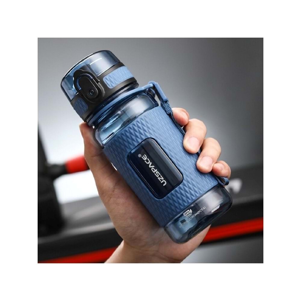 Uzspace 400ml Çocuk Tritan Su Matarası Silikon Korumalı Kaydırmaz Gövde