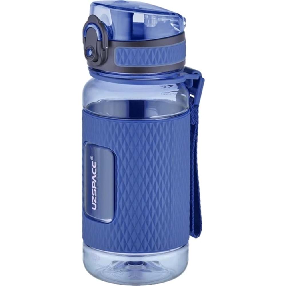 Uzspace 400ml Çocuk Tritan Su Matarası Silikon Korumalı Kaydırmaz Gövde