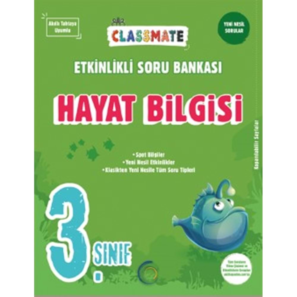 3. Sınıf Classmate Hayat Bilgisi Etkinlikli Soru