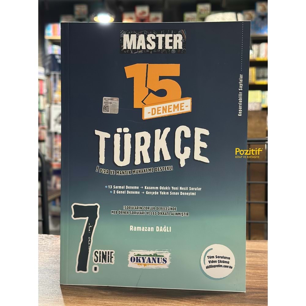 7. Sınıf Master 15 Türkçe Denemesi