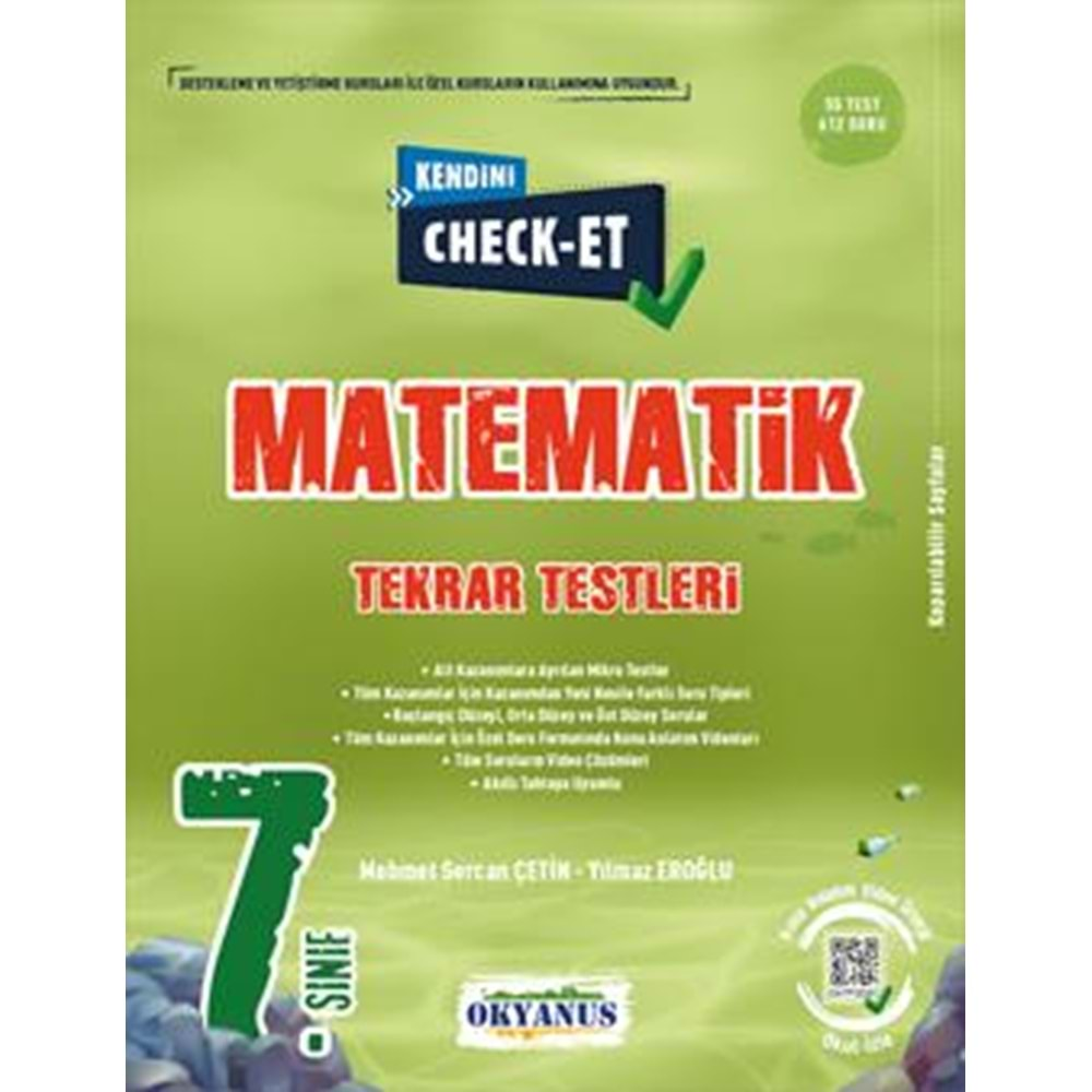 Okyanus 7.Sınıf Matematik Kendini Check Et