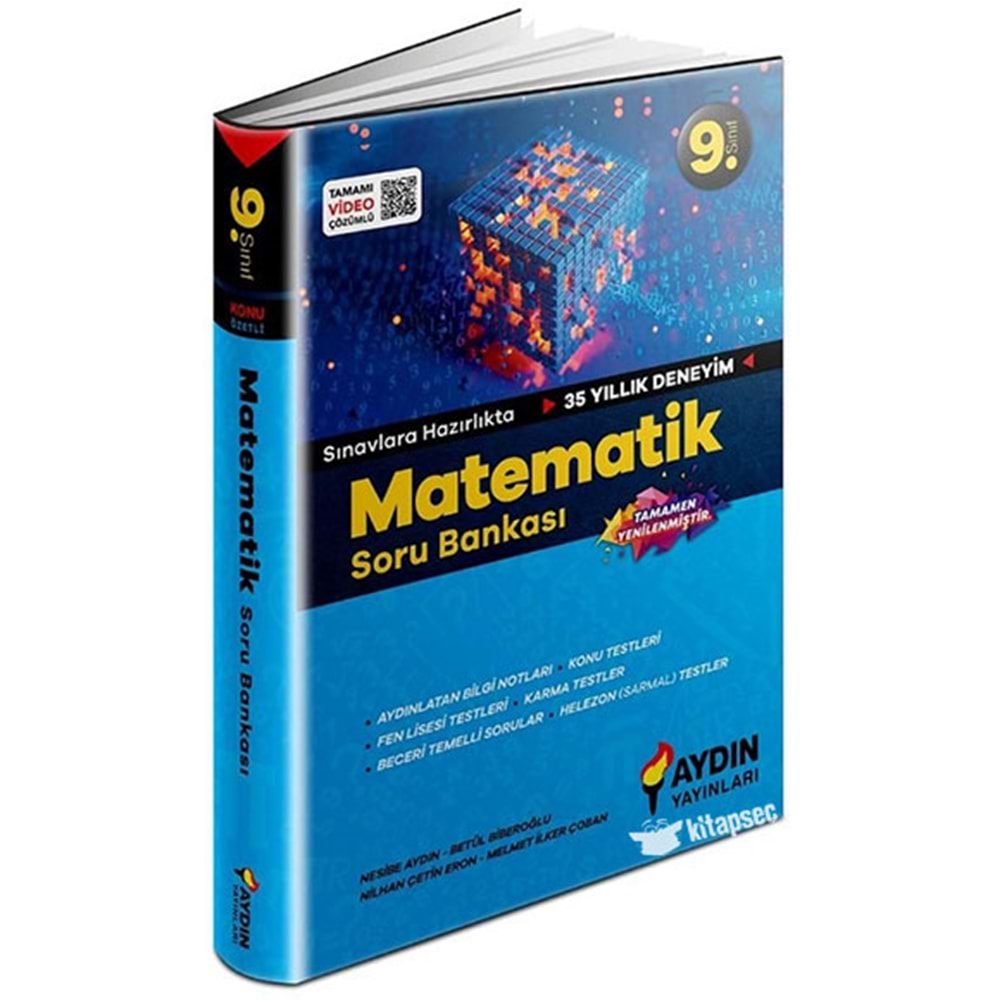 Aydın 9.Sınıf Konu Özetli Matematik Soru Bankası