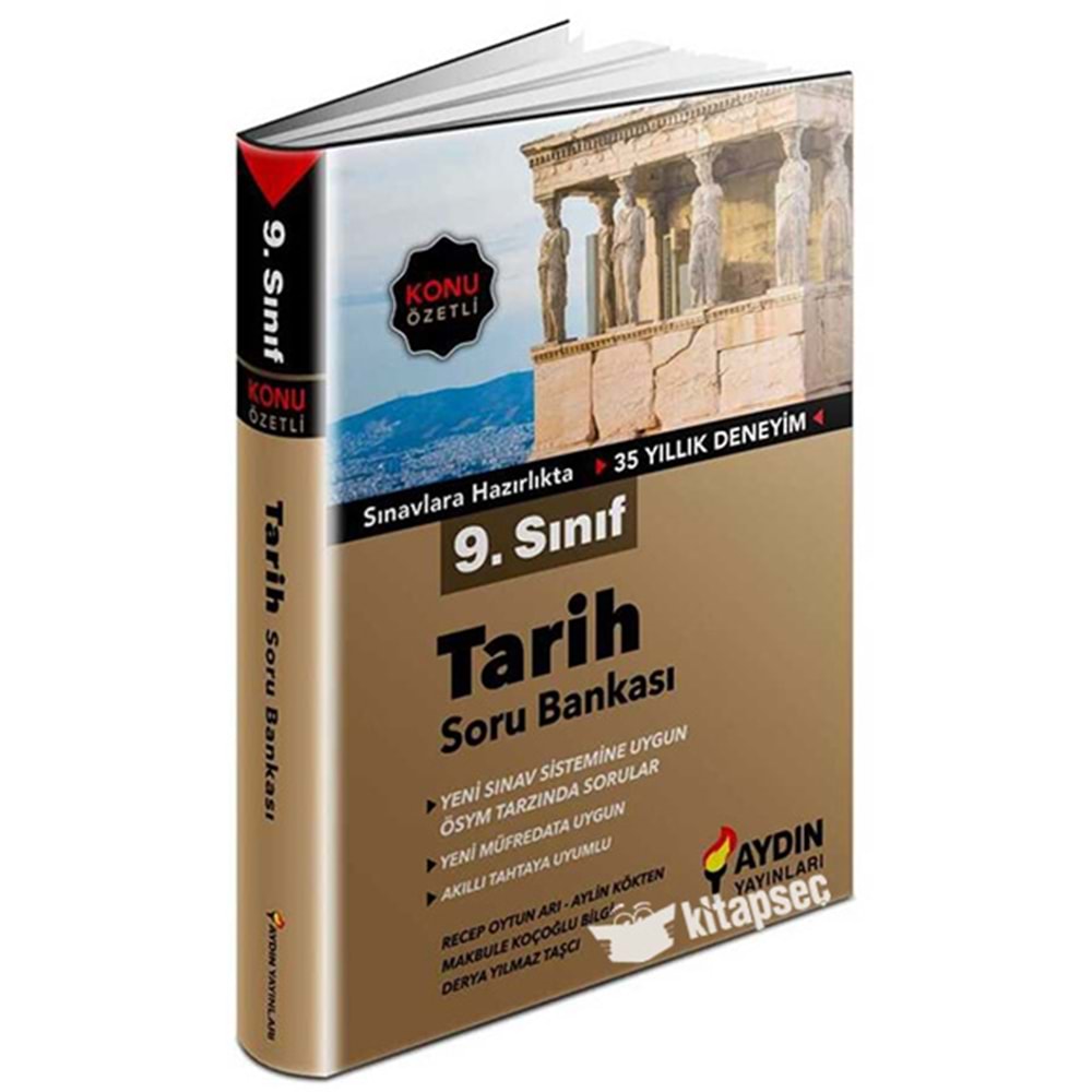 Aydın 9 Sınıf Konu Özetli Tarih Soru Bankası