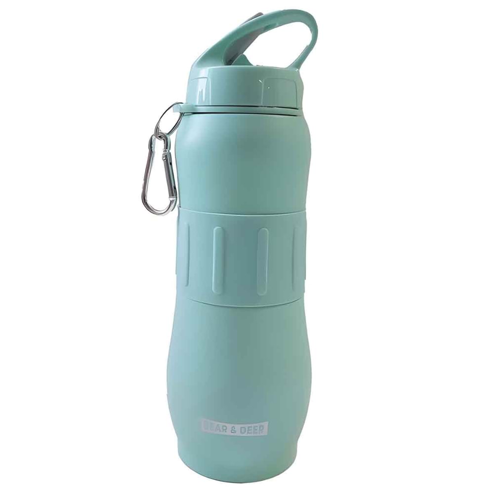 Soft Turkuaz Renk 830ML Çelik Matara