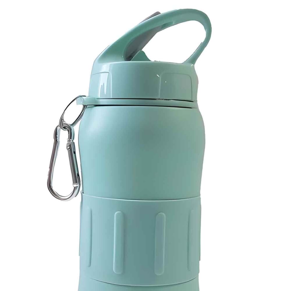 Soft Turkuaz Renk 830ML Çelik Matara