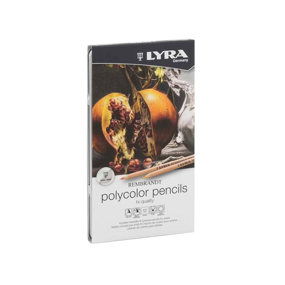 Lyra Rembrandt Polycolor Kuru Boya Kalemi 12 Renk Set