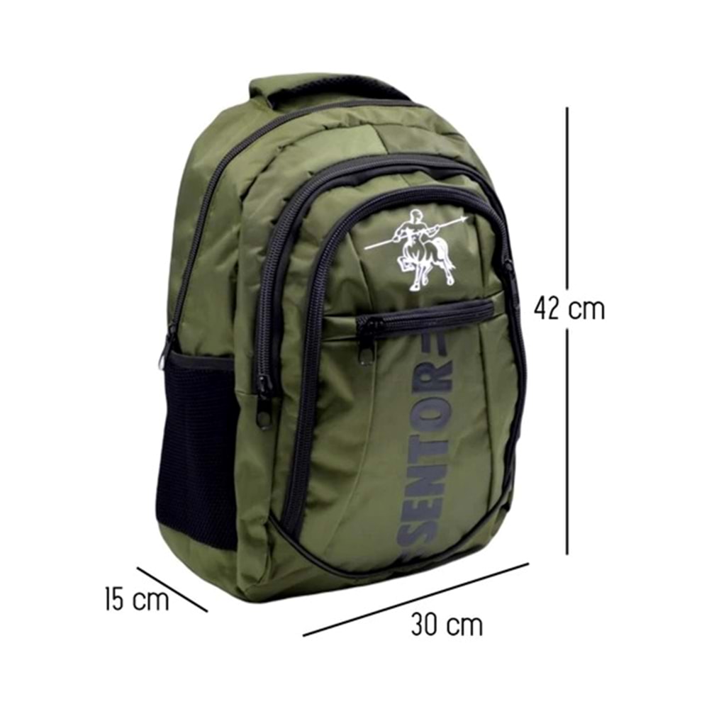 Sentor Oxford Sırt Çantası Haki