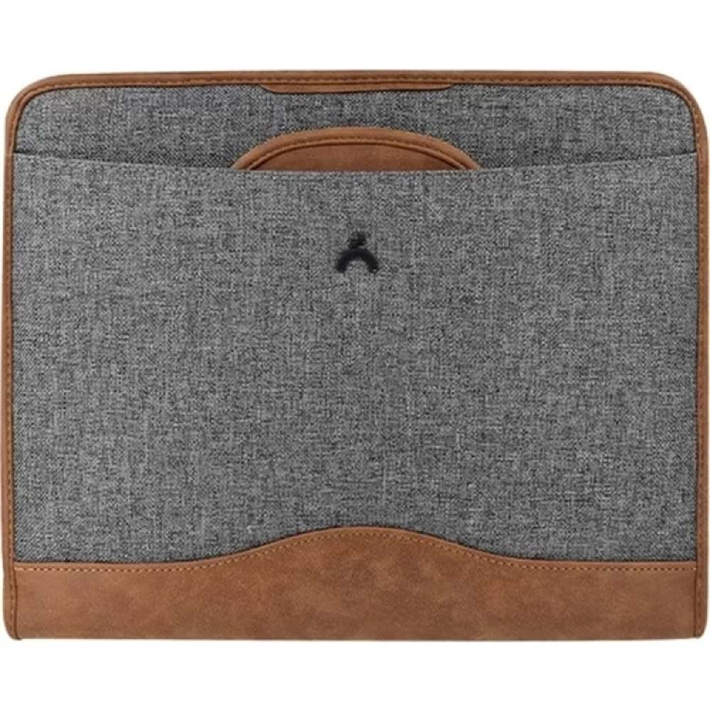 Önder Exclusive Gizli Saplı Evrak Çantası Koyu Gri 802-14