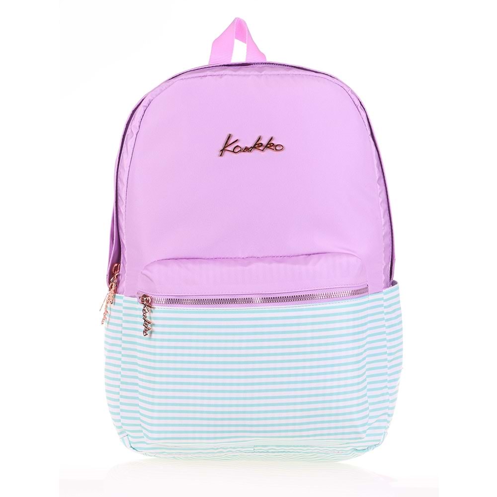 Kaukko Soft Floral Sırt Çantası (Violet) K1493
