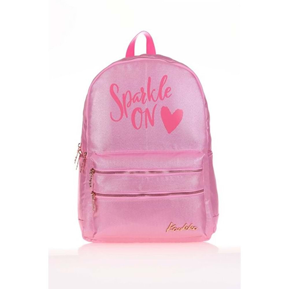 Kaukko Sparkle Sırt Çantası (Pembe) K1564