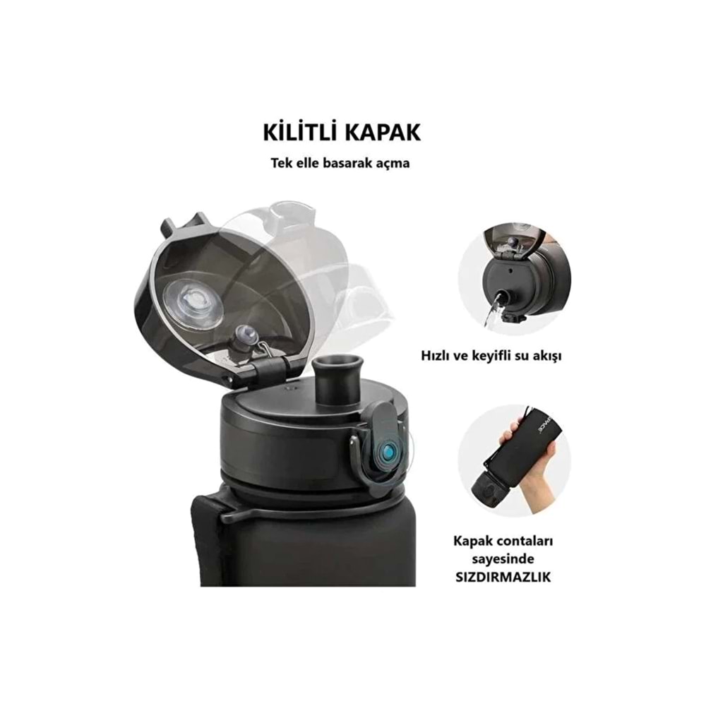 Uzspace 3026 Fantastik Kırmızı 500ML Matara
