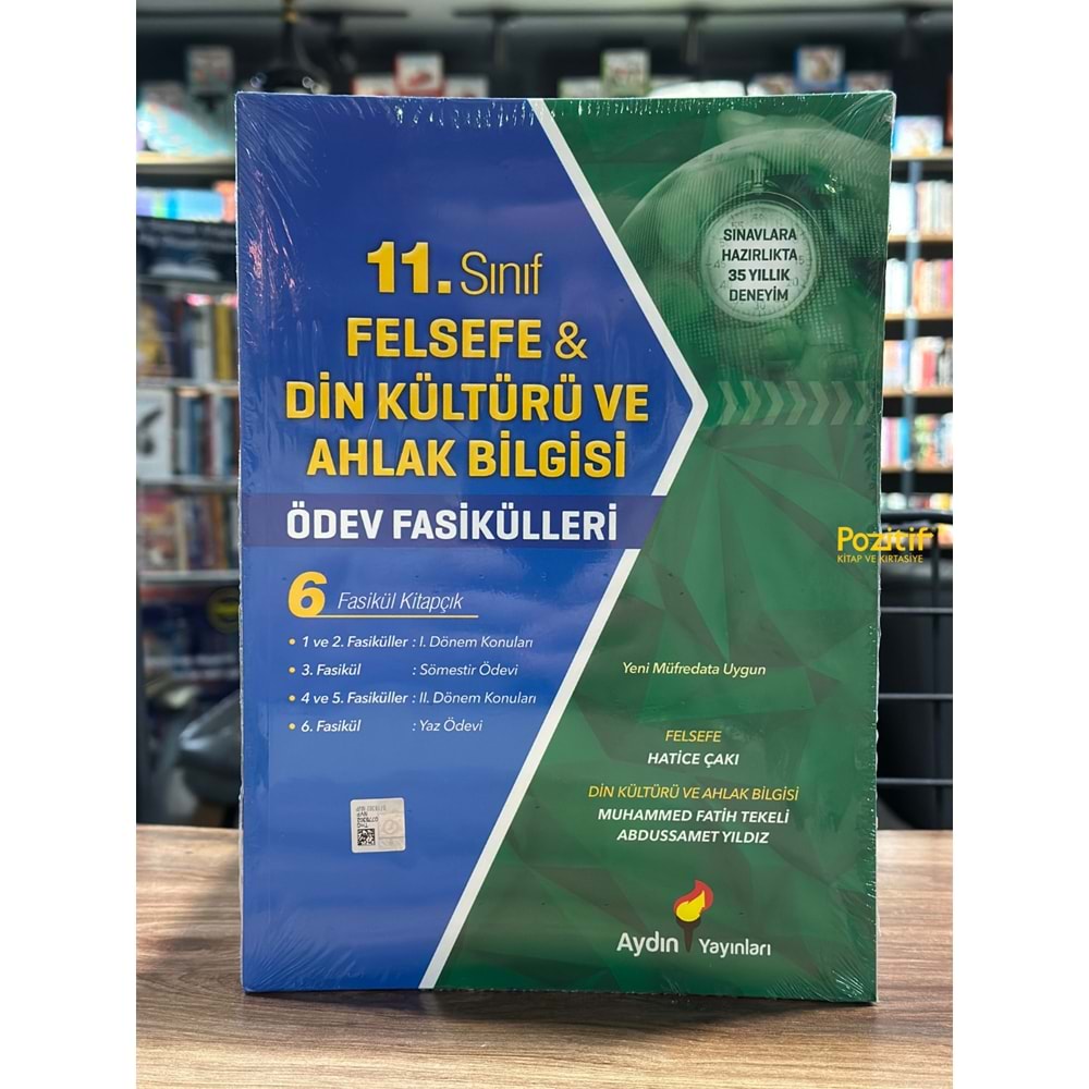 11. Sınıf Felsefe Din Kültürü ve Ahlak Bilgisi Ödev Fasikülleri Aydın Yayınları