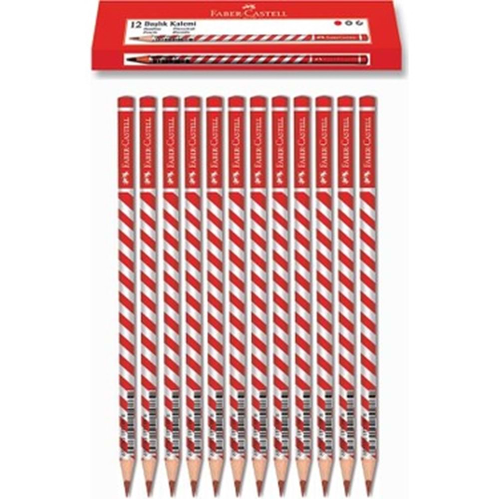 Faber-Castell Başlık Kalemi Kırmızı Candy Roll x 12 Li Kutu