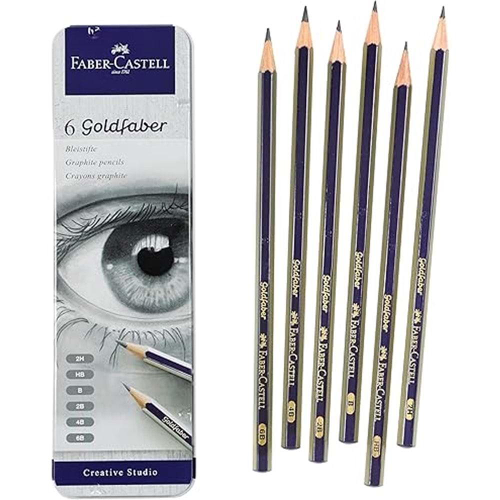 Faber Castell Goldfaber 12 Li 6B Dereceli Kurşun Kalem