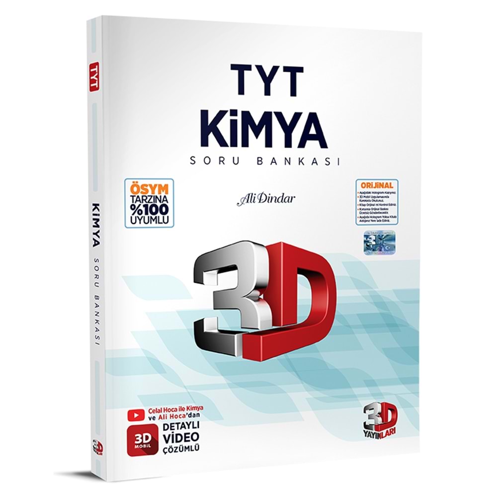3D Yayınları TYT Kimya Soru Bankası