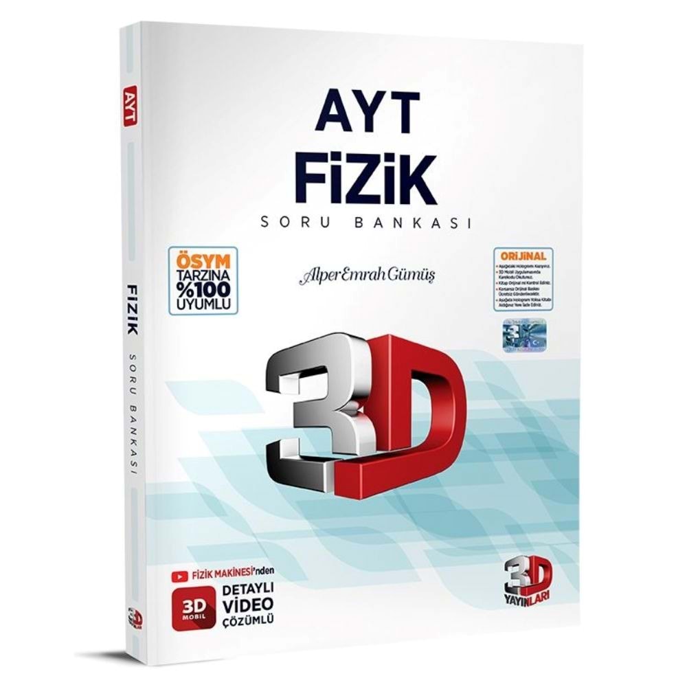 3D Yayınları AYT Fizik Soru Bankası
