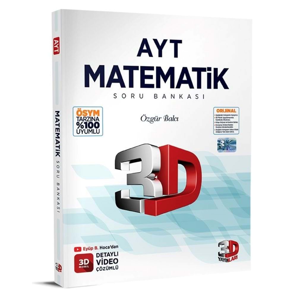 3D Yayınları AYT Matematik Soru Bankası