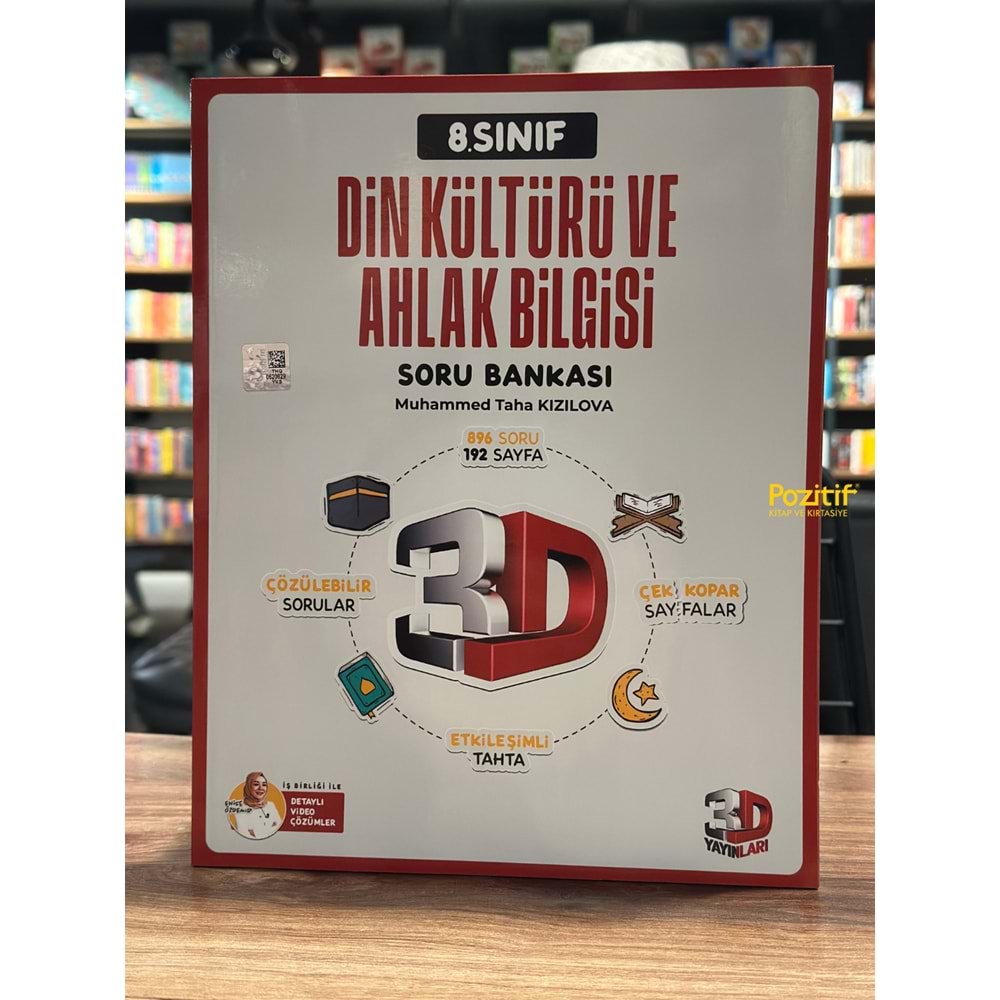 3D Yayınları 8. Sınıf Din Kültürü Ve Ahlak Bilgisi Soru Bankası