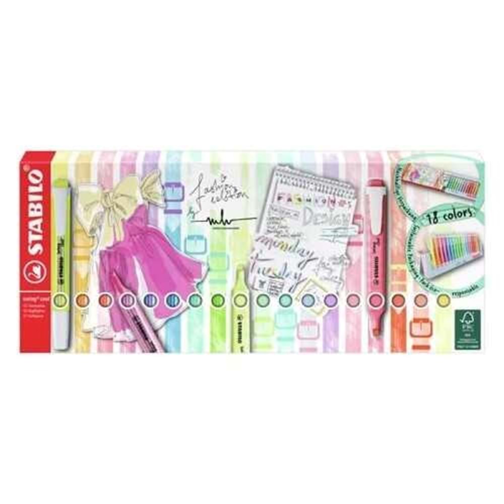 Stabilo Swing Cool 18 Li Masa Seti Yeni