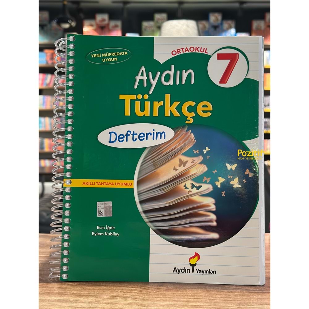 7. Sınıf Türkçe Defterim Aydın Yayınları