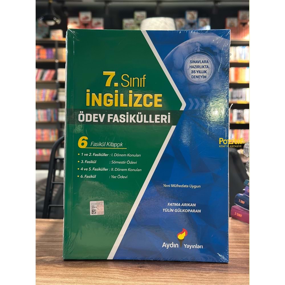 7. Sınıf İngilizce Ödev Fasikülleri Aydın Yayınları