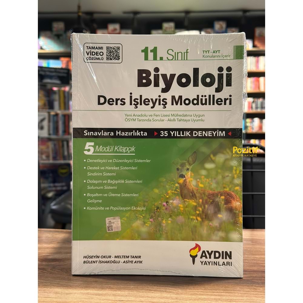 Aydın Yayınları 11. Sınıf Biyoloji Ders İşleyiş Modülleri
