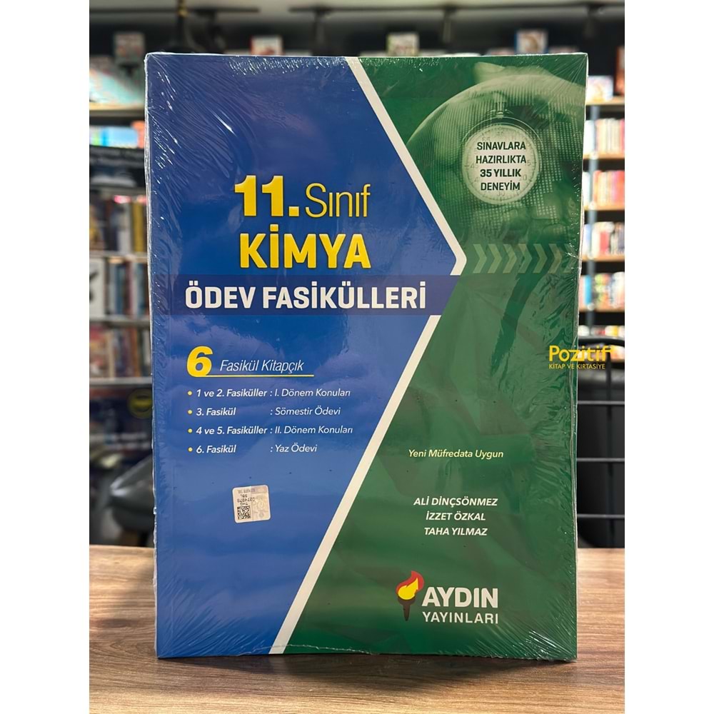 11. Sınıf Kimya Ödev Fasikülleri (Soru Bankası) Aydın Yayınları