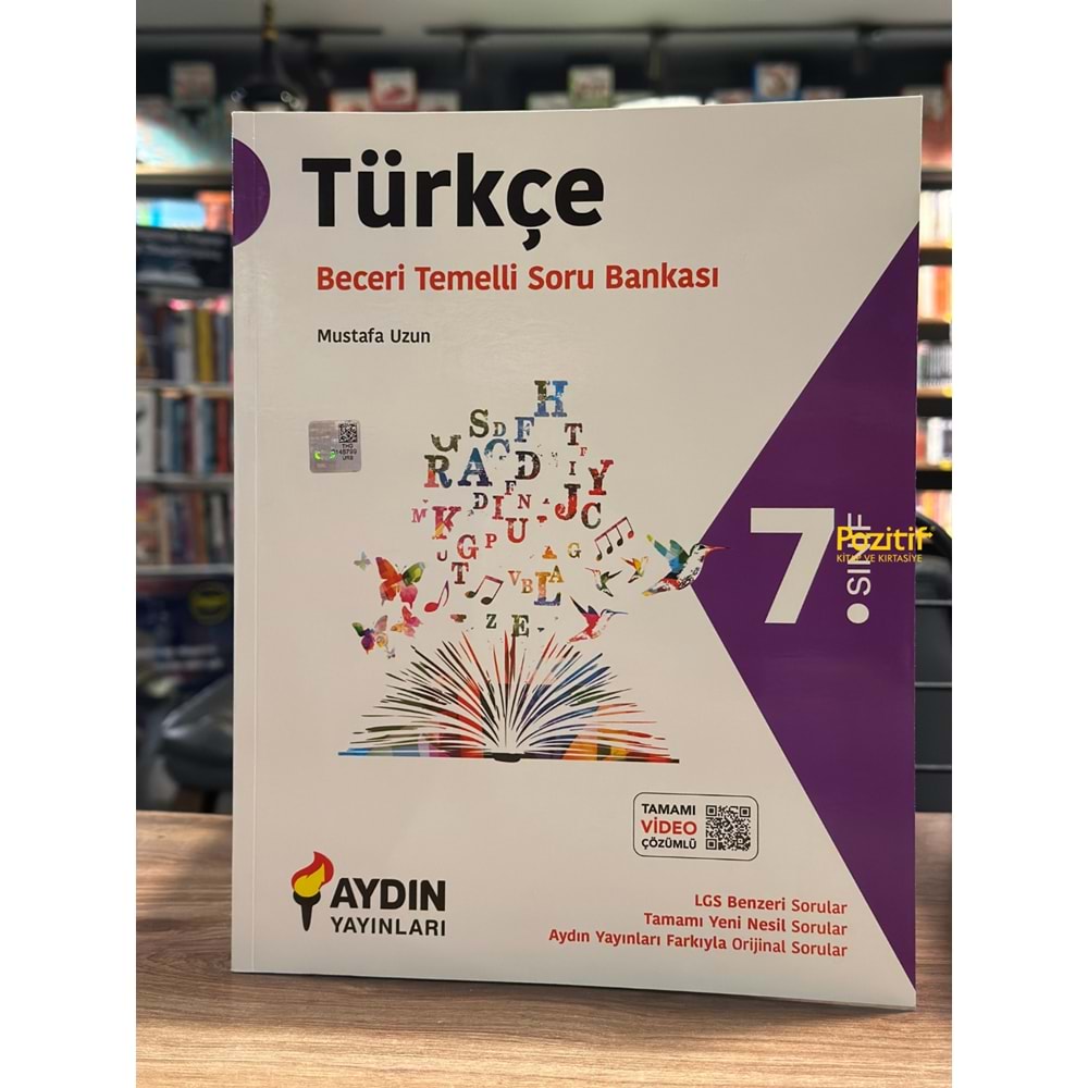 7.Sınıf Türkçe Beceri Temelli Soru Bankası Aydın Yayınları