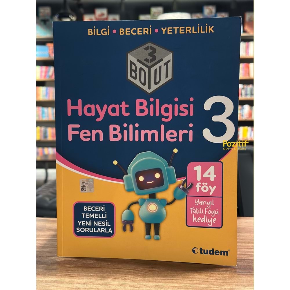3.Sınıf Hayat Bilgisi Fen Bilimleri 3 Boyut Soru Bankası Tudem Yayınları