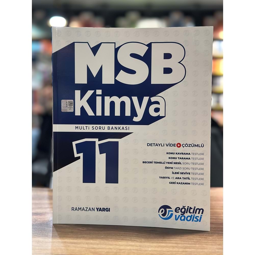 Eğitim Vadisi 11. Sınıf Kimya Msb Multi Soru Bankası