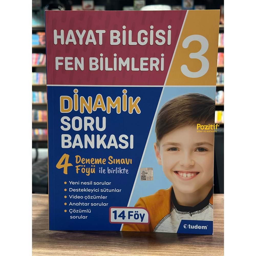 3. Sınıf Hayat Bilgisi Fen Bilimleri Dinamik Soru Bankası Tudem Eğitim Yayınları