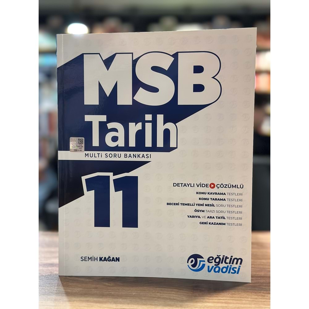 Eğitim Vadisi 11. Sınıf Tarih MSB Modüler Soru Bankası / Eğitim Vadisi Yayınları