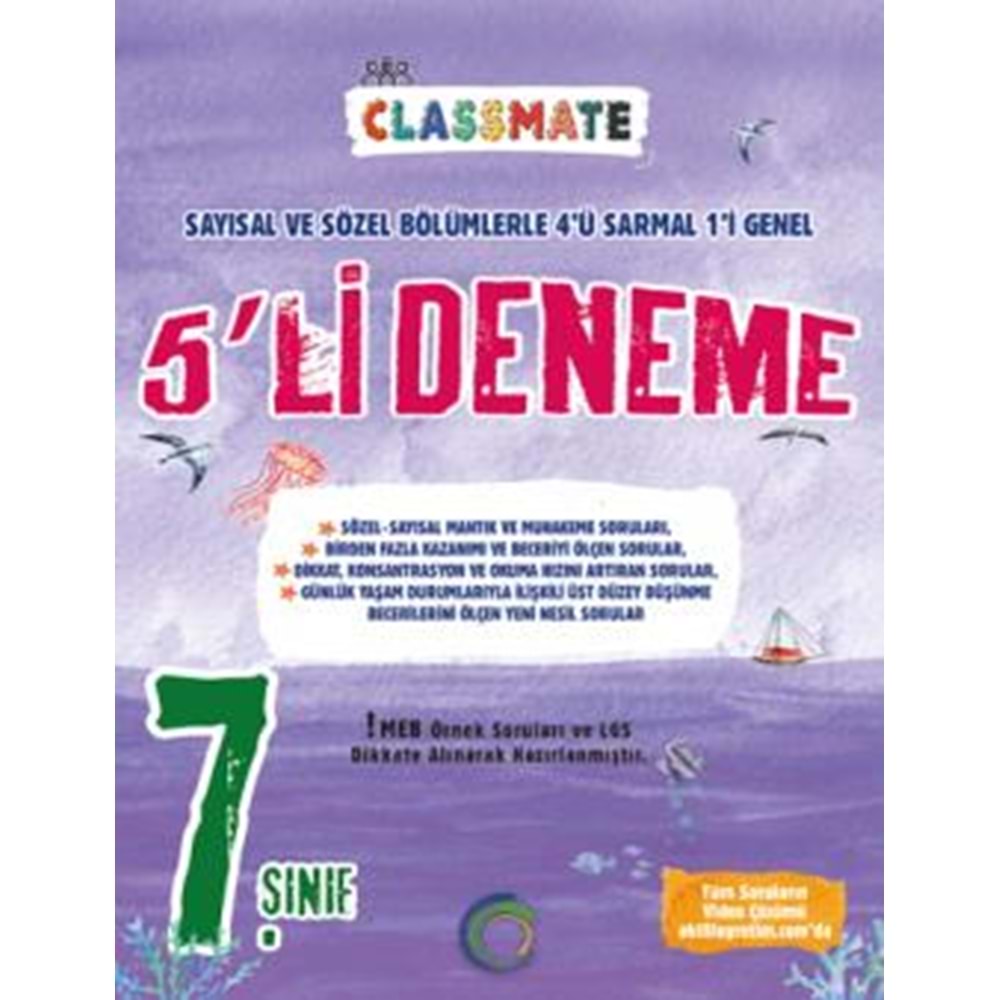 7. Sınıf 5 li Deneme Okyanus Yayıncılık