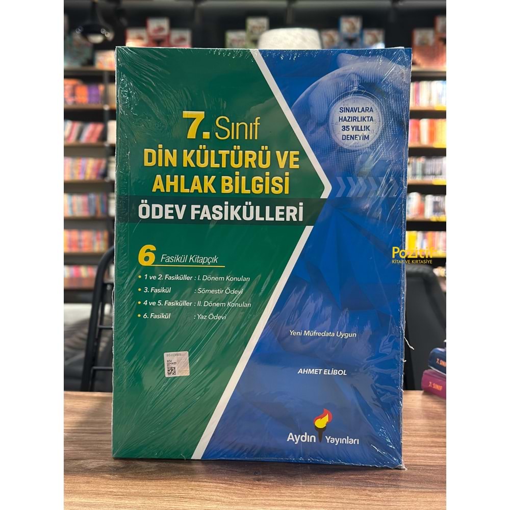 7. Sınıf Din Kültürü ve Ahlak Bilgisi Ödev Fasikülleri Aydın Yayınları