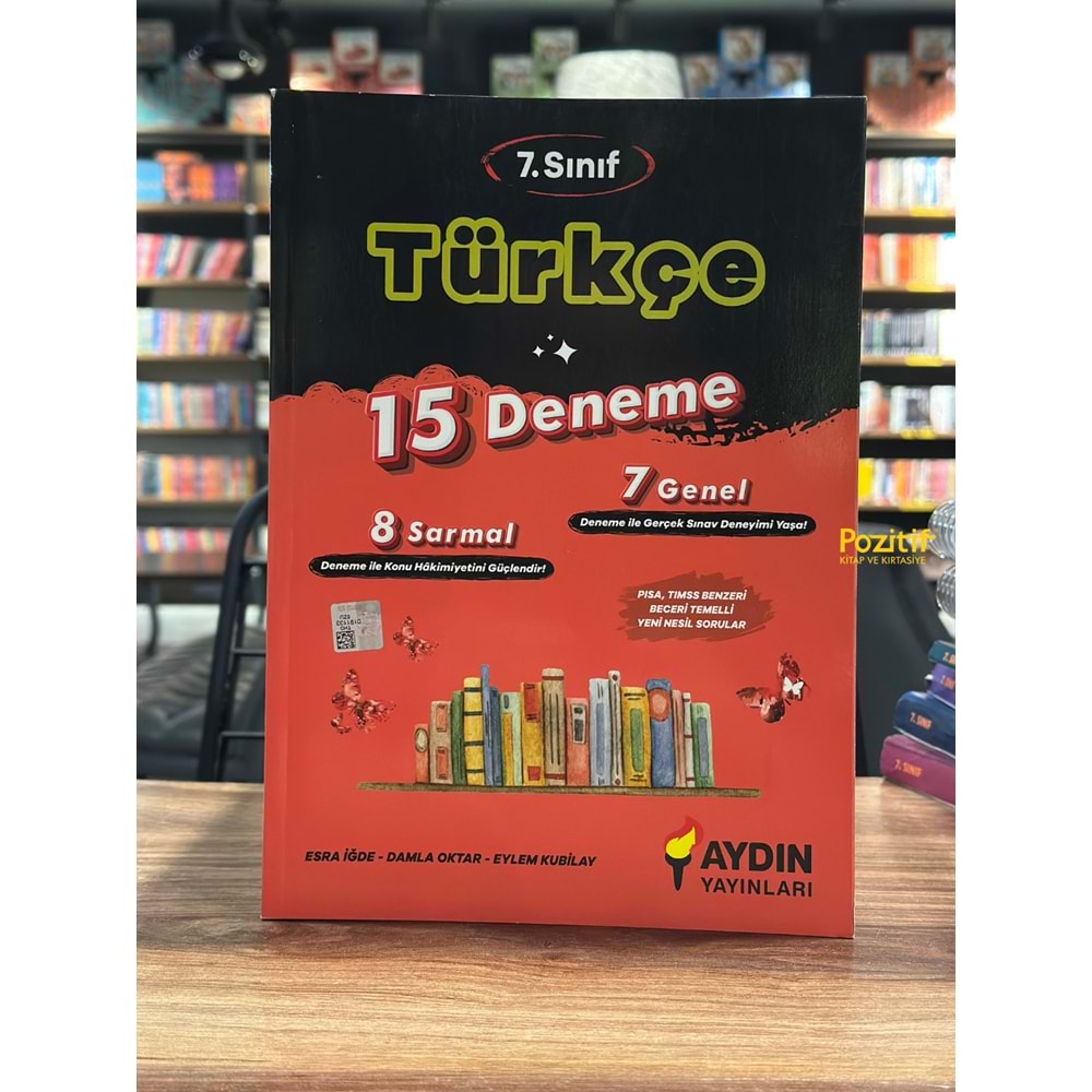 7.Sınıf Türkçe 15 Deneme Aydın Yayınları
