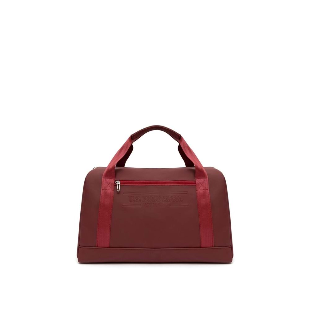 U.S. Polo Assn. Duffle P.U Deri Kabartmalı Bordo Çanta Plduf22601
