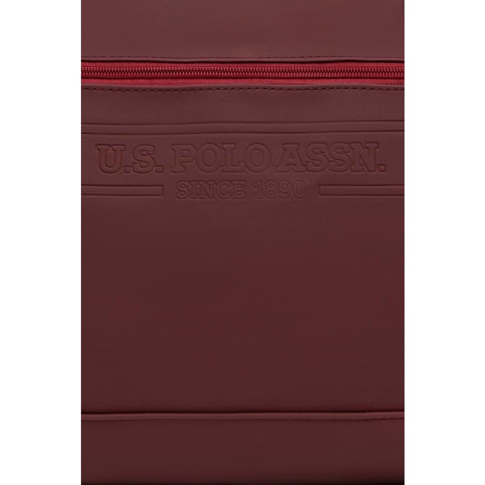 U.S. Polo Assn. Duffle P.U Deri Kabartmalı Bordo Çanta Plduf22601