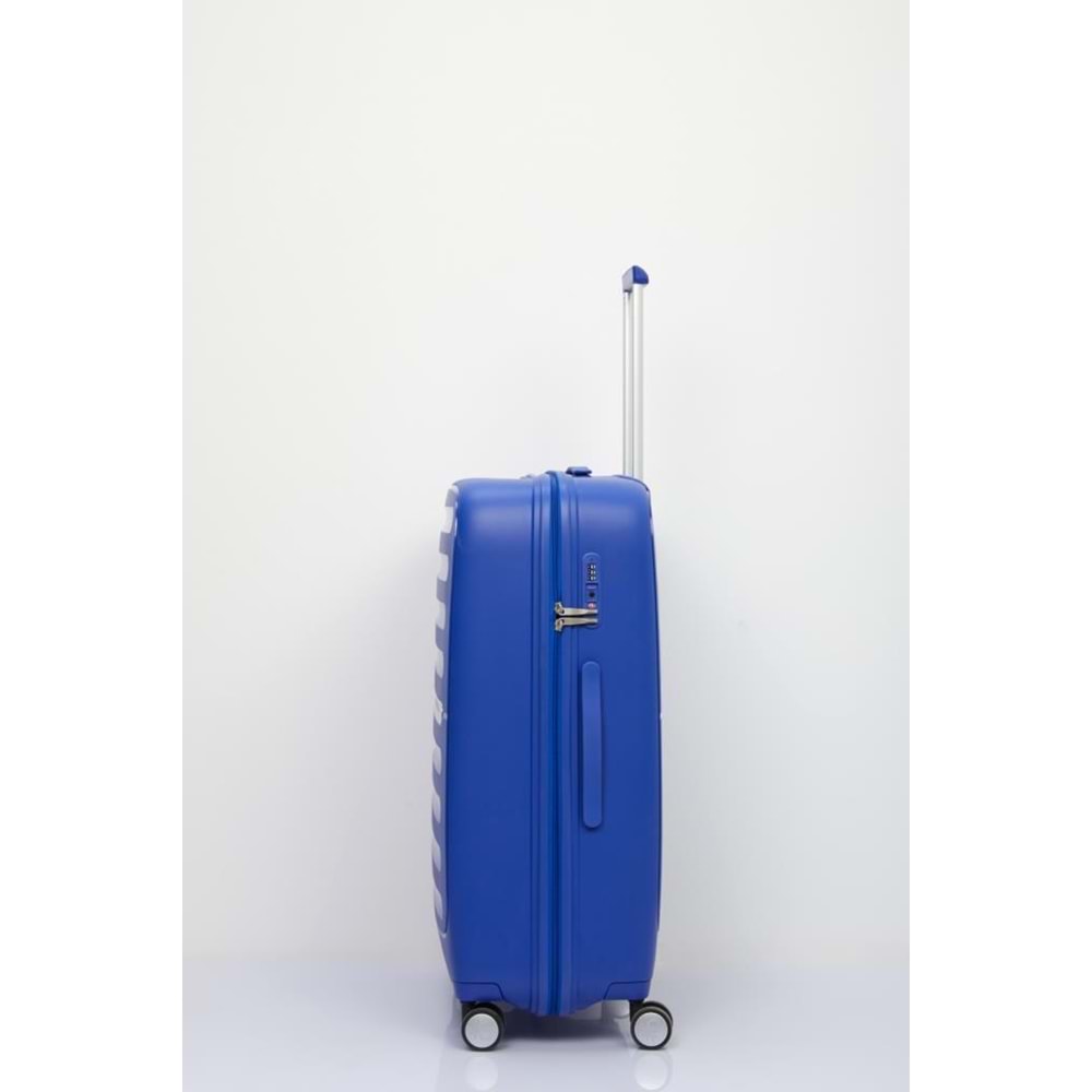 Benetton Trolley Valiz Mavi Orta Boy 14BNT1000-02-M
