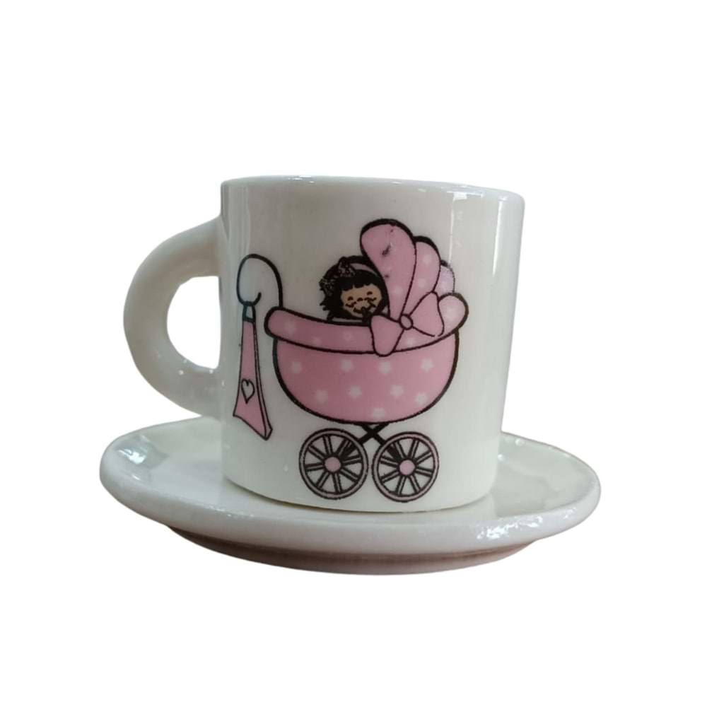 Mini Fincan Kupa Pembe
