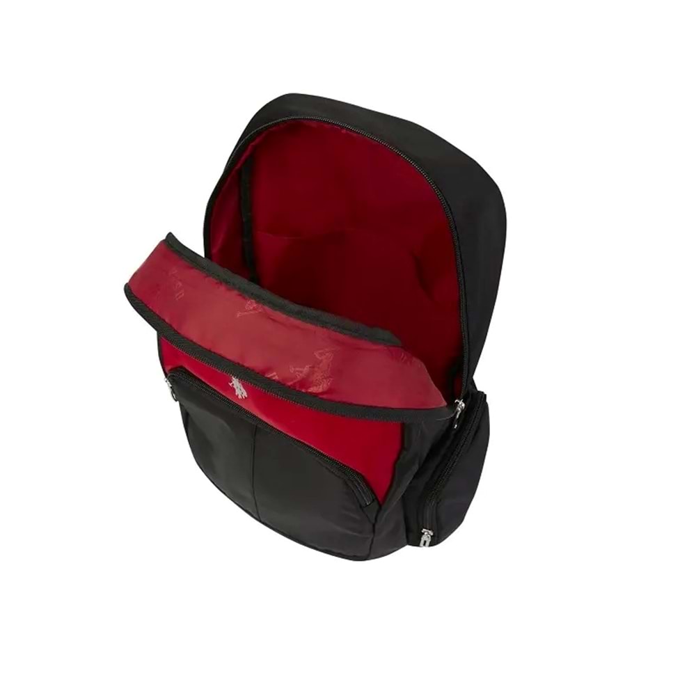U.S. Polo Assn. 24427 Siyah - Kırmızı Okul Sırt Çantası