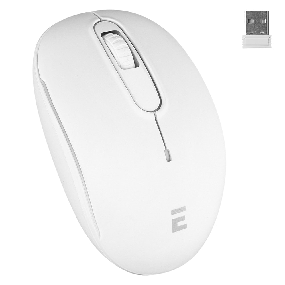 Everest Smw-666 Beyaz Usb 2.4ghz Optik Wireless Mouse Modern Tasarım 431550