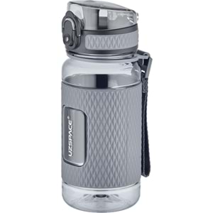 Uzspace Matara 400ml Çocuk Tritan Su Matarası Silikon Korumalı Kaydırmaz Gövde