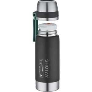 600 Ml Çelik Kamp Termosu Ağızlık Ve Ekstra Bardaklı