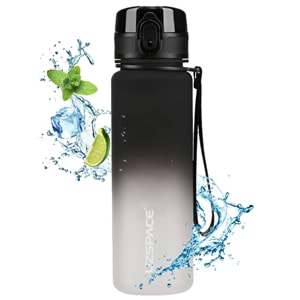 Uzspace 500 Ml Tiritan Matara 3026 Siyah Beyaz
